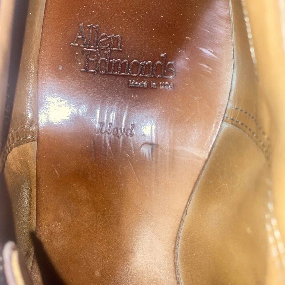 Allen Edmonds Lloyd Wingtip Oxford Shoes 12 B - Vintage Quality 0697 1946 Comb.‎